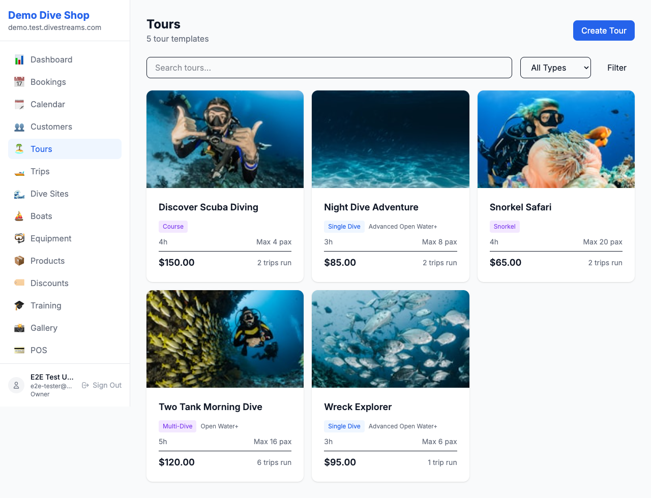 Tour & Trip Planning feature screenshot